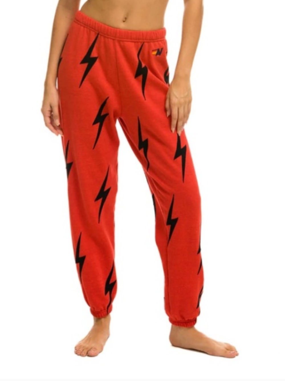 Aviator Nation Bolt Stitch Repeat Sweatpants, size small